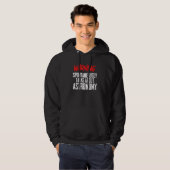 Science Teacher Space Sci Fi Warning Astronomy Quo Hoodie (Voorkant volledig)