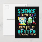 Science Teacher Student Chemistry Laboratory Briefkaart (Voorkant / Achterkant)