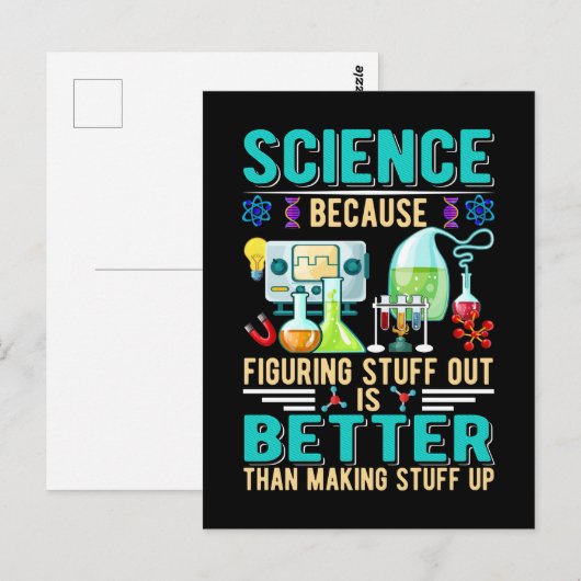 Science Teacher Student Chemistry Laboratory Briefkaart (Voorkant / Achterkant)