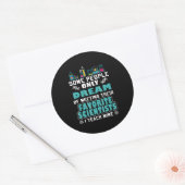 Science Teacher Teach Biology Chemistry Physics Ronde Sticker (Envelop)