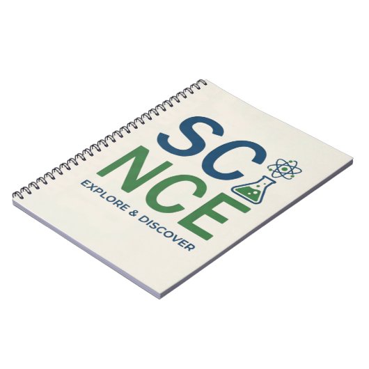 Science Teacher Typography Design Notitieboek (Linkerzijde)