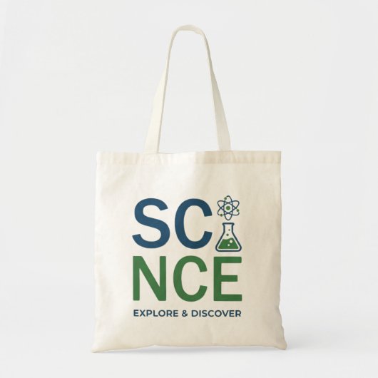 Science Teacher Typography Design Tote Bag (Voorkant)