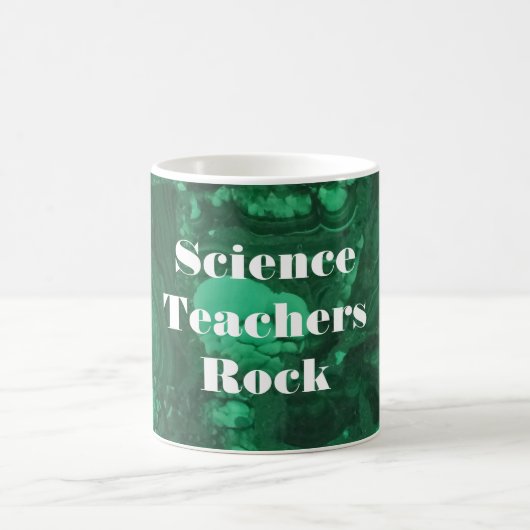 Science Teachers Rock Bright Green Gemstone Koffiemok (Center)
