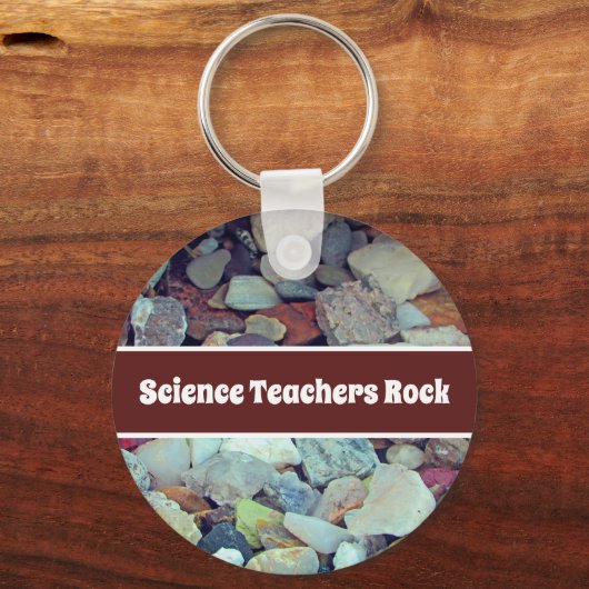 Science Teachers Rock Classroom Appreciation Sleutelhanger (Voorkant)