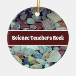Science Teachers Rock Holiday Class Appreciation Keramisch Ornament