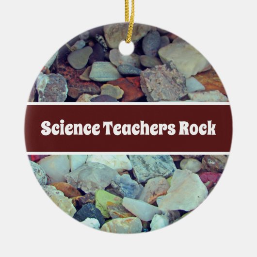 Science Teachers Rock Holiday Class Appreciation Keramisch Ornament (Voorkant)