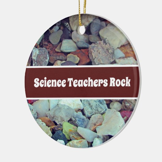 Science Teachers Rock Holiday Class Appreciation Keramisch Ornament (Links)
