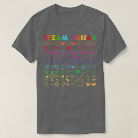 Science Tech Engineering Art Math Teacher STEAM Sq T-shirt (Design voorkant)