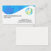 Science Tech Logo | QR-code Aangepast Visitekaartje (Voorkant / Achterkant)