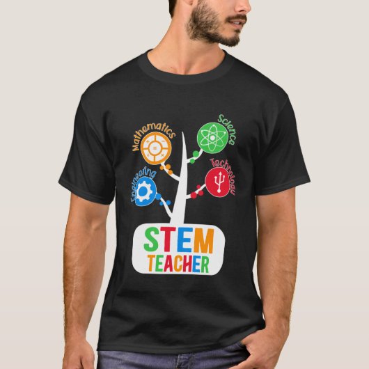 Science Technology Engineering Wiskunde Teacher ST T-shirt (Voorkant)