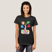 Science Technology Engineering Wiskunde Teacher ST T-shirt (Voorkant volledig)