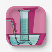 Science Test Tube Papieren Bordje (Voorkant)