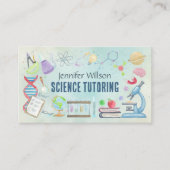 Science Tutoring - Docent Waterverf kunst Visitekaartje (Voorkant)
