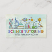 Science Tutoring - Docent Waterverf kunst Visitekaartje (Voorkant)
