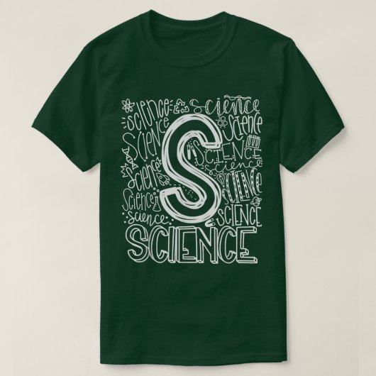 Science Typografie Team Science Teacher Terug naar T-shirt (Design voorkant)