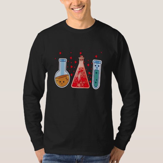 Science Valentines Day Cute Chemistry Nerd Chemist T-shirt (Voorkant)