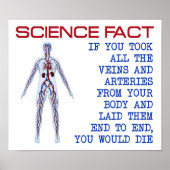 Science Veins Funny Poster (Voorkant)