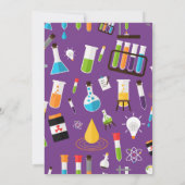 Science verjaardagsfeestje lab kind uitnodiging (Achterkant)