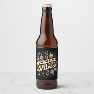 Science Vibes Groovy Eerste Dag Terug Naar School Bier Etiket