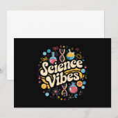 Science Vibes Groovy Eerste Dag Terug naar School Kaart (Voorkant / Achterkant)