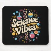 Science Vibes Groovy Eerste Dag Terug naar School Muismat (Voorkant)