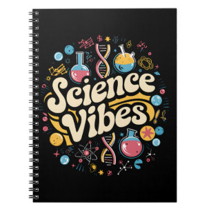 Science Vibes Groovy Eerste Dag Terug Naar School Notitieboek