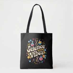 Science Vibes Groovy Eerste Dag Terug Naar School  Tote Bag