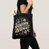 Science Vibes Groovy Eerste Dag Terug Naar School Tote Bag (Dichtbij)