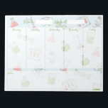 Science Weekly Desk Planner Notitieblok<br><div class="desc">Deze wekelijkse bureauplanner van de waterverf science zal u helpen georganiseerd en op schema te blijven.</div>