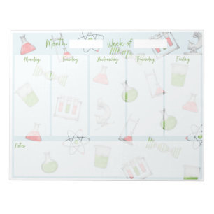 Science Weekly Desk Planner Notitieblok
