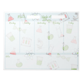 Science Weekly Desk Planner Notitieblok
