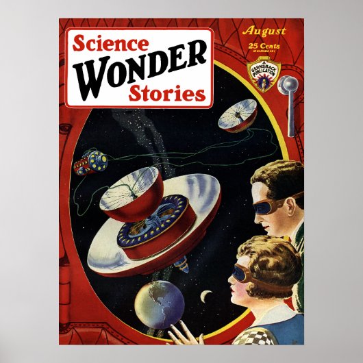Science Wonder Stories Poster (Voorkant)