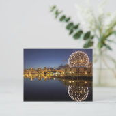 Science World en CBD weerspiegeld in False Creek, Briefkaart (Staand voorkant)