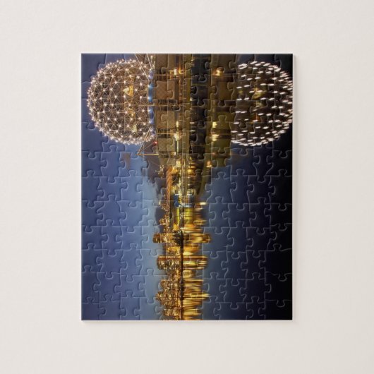 Science World en CBD weerspiegeld in False Creek, Legpuzzel (Verticaal)