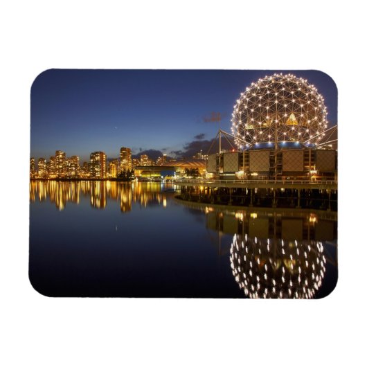 Science World en CBD weerspiegeld in False Creek, Magneet (Horizontaal)
