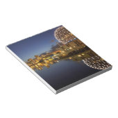 Science World en CBD weerspiegeld in False Creek, Notitieblok (Schuin)