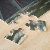 sciencefiction astronaut Riding Rocket Legpuzzel (Zijkant)