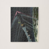 sciencefiction astronaut Riding Rocket Legpuzzel (Verticaal)