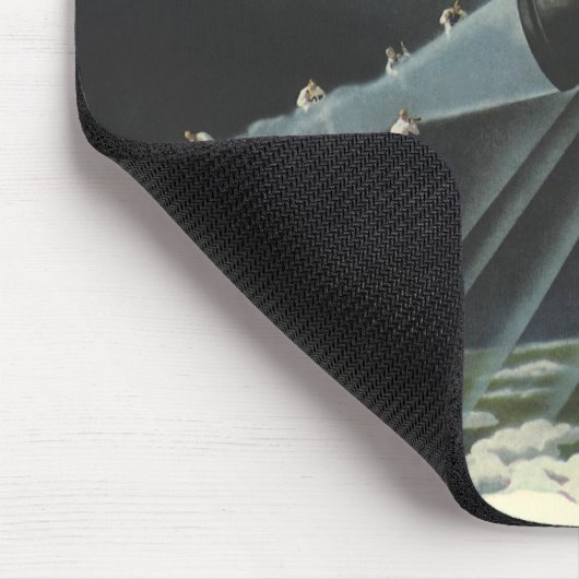  sciencefiction astronaut Riding Rocket Muismat (Hoek)