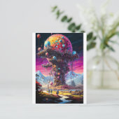 sciencefiction briefkaart (Staand voorkant)