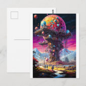 sciencefiction briefkaart (Voorkant / Achterkant)