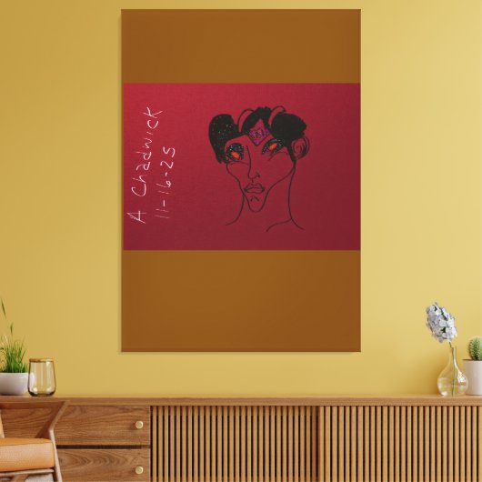 Sciencefiction Duiveljager Gravin Canvas Afdruk (Insitu (Woonkamer))