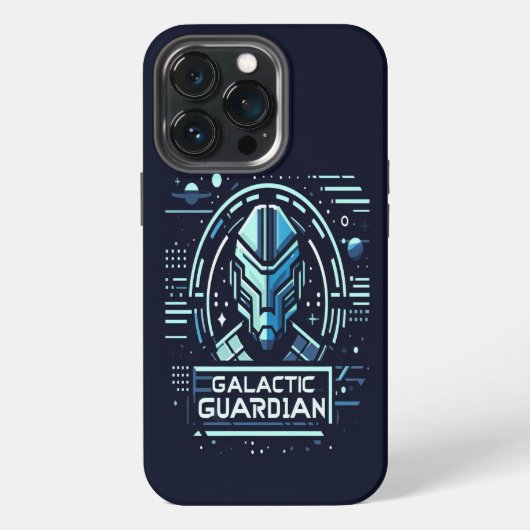 Sciencefiction Futurisme Galactische Bewaker iPhone Hoesje (Achterkant)