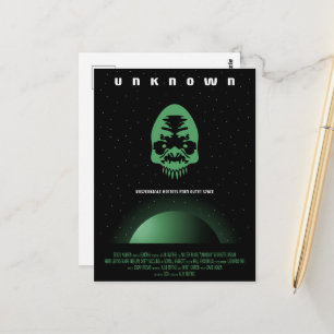 Sciencefiction-horrorfilm-advertentie, Onbekend Briefkaart