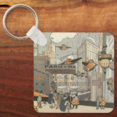 Sciencefiction in de oude stad Parijs, Stoom Stijl Sleutelhanger (Voorkant)
