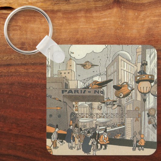 Sciencefiction in de oude stijl, Stedelijk Paris, Sleutelhanger (Voorkant)