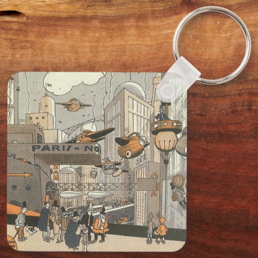 Sciencefiction in de oude stijl, Stedelijk Paris,  Sleutelhanger (Achterkant)