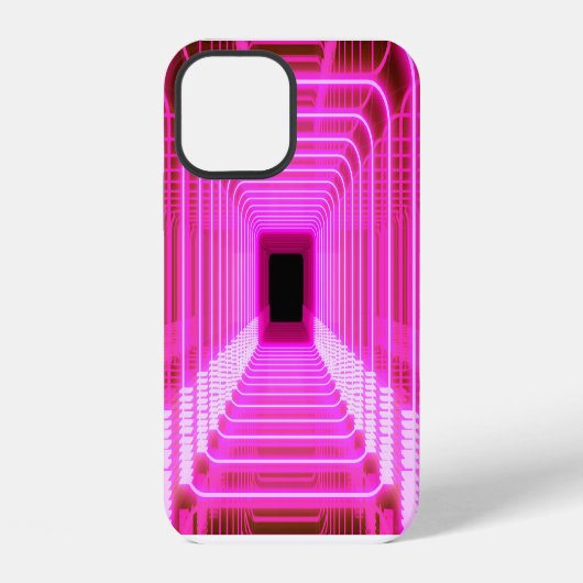 Sciencefiction Retro 3D: Pop Art Illustratie iPhone Hoesje (Achterkant)