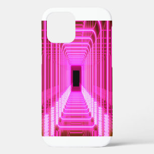 Sciencefiction Retro 3D: Pop Art Illustratie iPhone 12 Hoesje