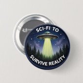 Sciencefiction Ronde Button 5,7 Cm (Voorkant /achterkant)
